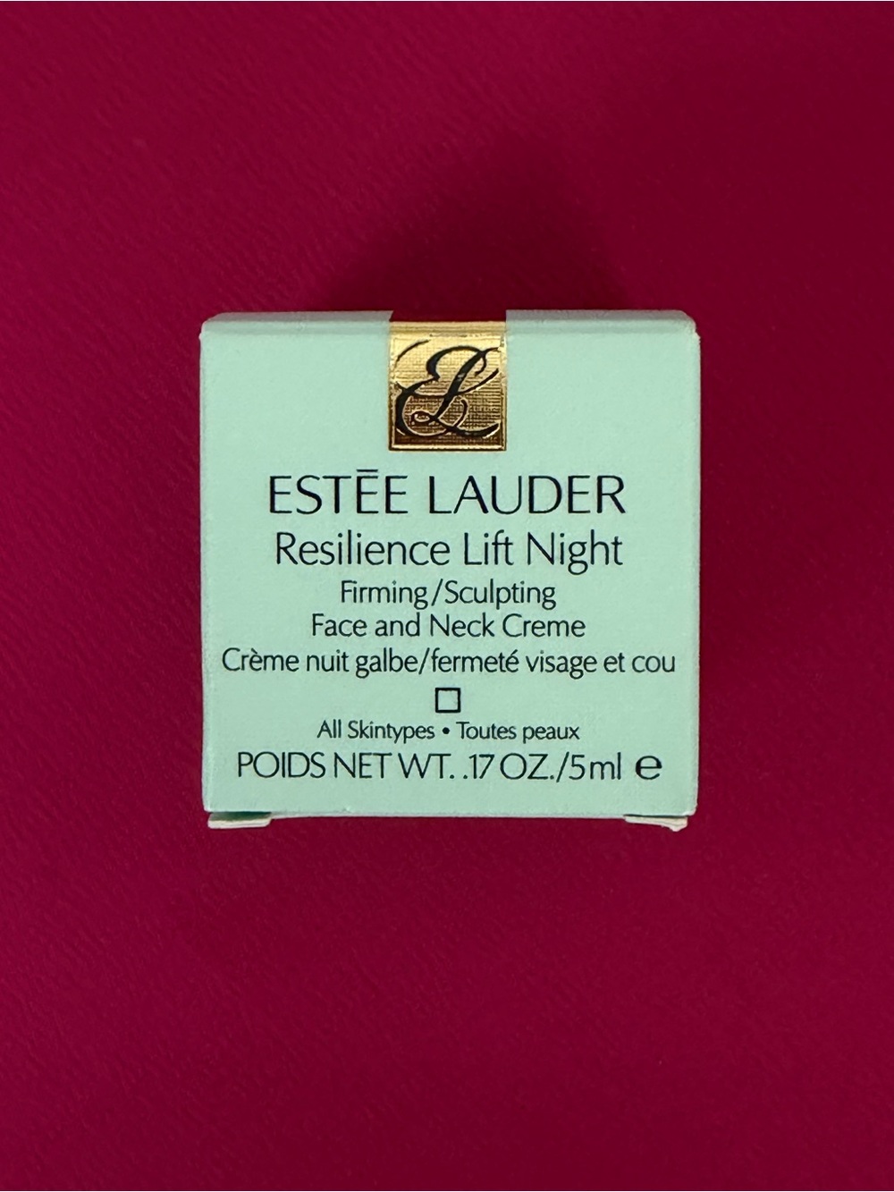 Estee Lauder Resilience Lift Face & Neck Night Cream Travel Size 5ml. NWT